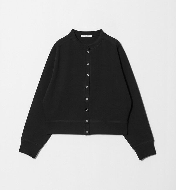 BEAUTY&YOUTH UNITED ARROWS「ダブルフェイス リングボタンカーディガン」|カーディガン|BLACK
