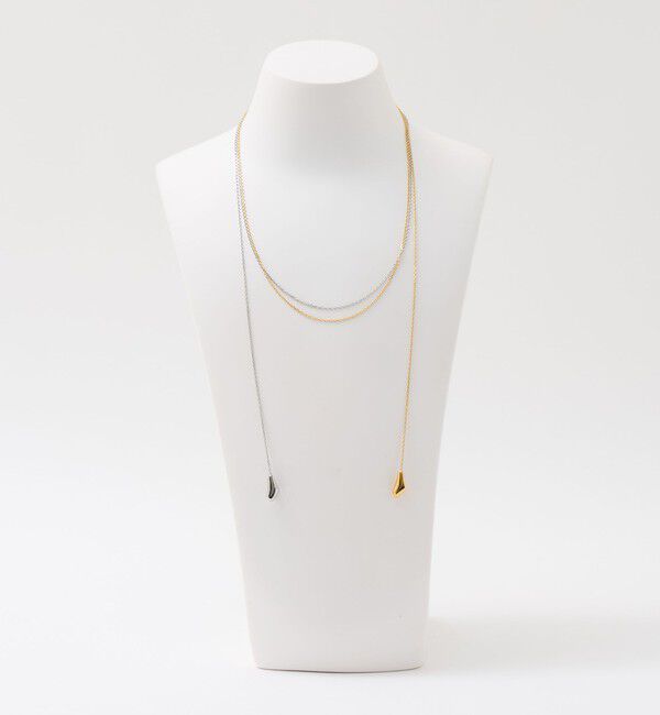 BEAUTY&YOUTH UNITED ARROWS「＜SOAC＞Drop バイカラー ロングネックレス」|ネックレス|