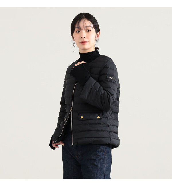 Demi-Luxe BEAMS 「【別注】TATRAS / ACACIA ノーカラー ライトダウンジャケット」|ブルゾン・スタジャン|BLACK