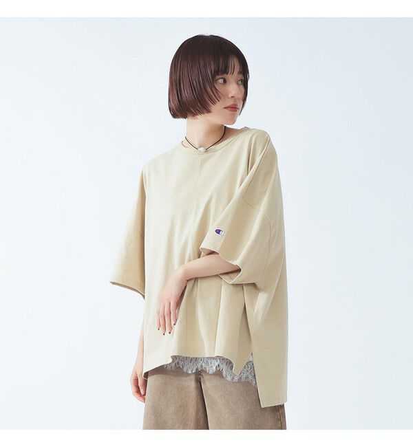 Ray BEAMS 「【別注】Champion / ショート スリーブ Tシャツ」|Tシャツ・カットソー|PUTTY