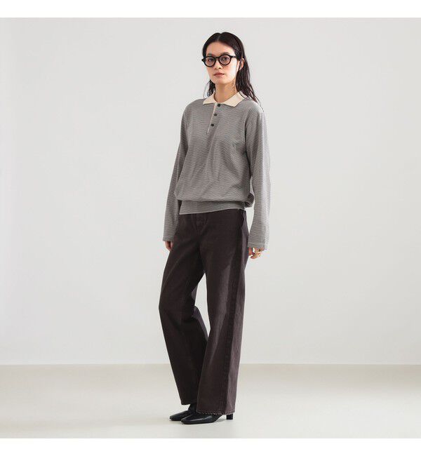 Demi-Luxe BEAMS 「BATONER / ブラウジング ポロ ロングスリーブ Tシャツ」|Tシャツ・カットソー|