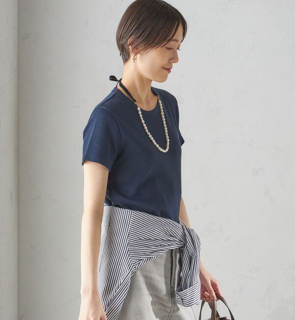 SHIPS for women「オーガニック コットン スムース TEE」|Tシャツ・カットソー|