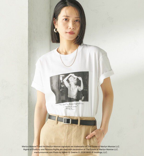 SHIPS for women「《追加予約》【SHIPS別注】Marilyn Monroe / フォト TEE」|Tシャツ・カットソー|
