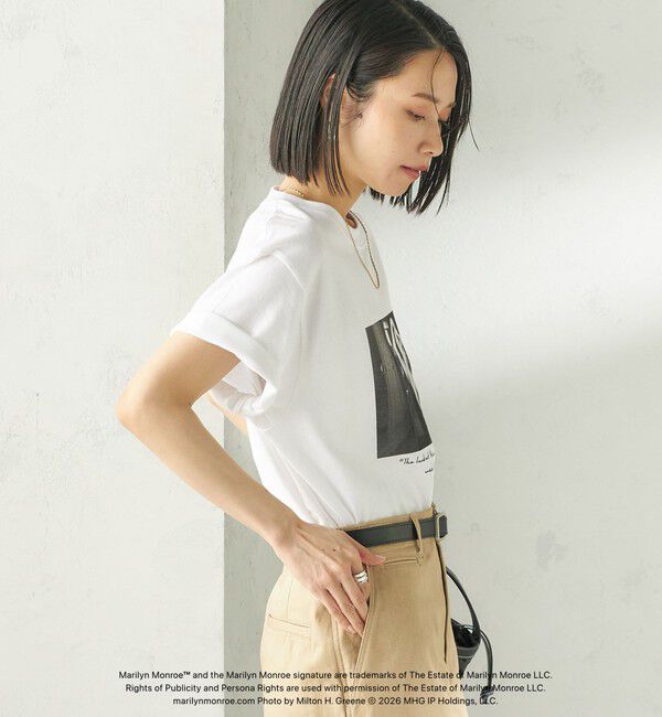 SHIPS for women「《追加予約》【SHIPS別注】Marilyn Monroe / フォト TEE」|Tシャツ・カットソー|