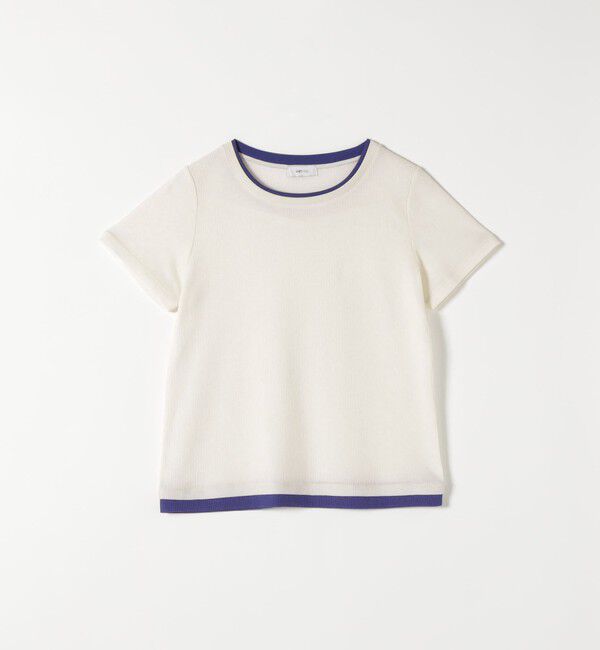 SHIPS any「SHIPS any:〈手洗い可能〉レイヤード シアー ワッフル TEE」|Tシャツ・カットソー|
