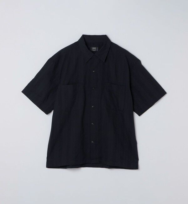 SHIPS「IKE BEHAR: USA DOBBY ST OVER SHIRT」|シャツ・ブラウス|ブラック