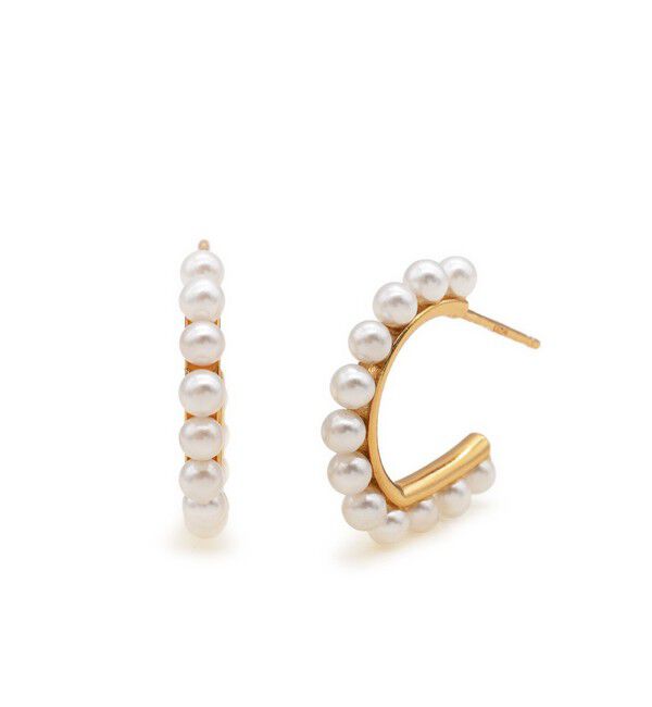 TOMORROWLAND GOODS「【別注】januka  パールフープ スモールピアス」|ピアス|