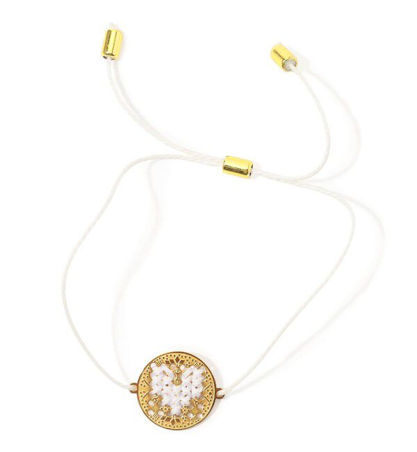 TOMORROWLAND GOODS「L'EIGHT STUDIO COIN CORD BRACELET」|ブレスレット・バングル|11 ホワイト