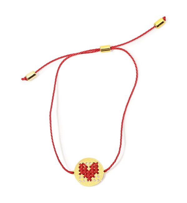 TOMORROWLAND GOODS「L'EIGHT STUDIO COIN CORD BRACELET」|ブレスレット・バングル|35 レッド