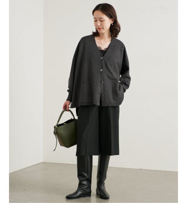 SLOBE IENA「《WEB限定カラーあり/追加予約》ウォッシャブルワイドシルエットカーディガン」|カーディガン|