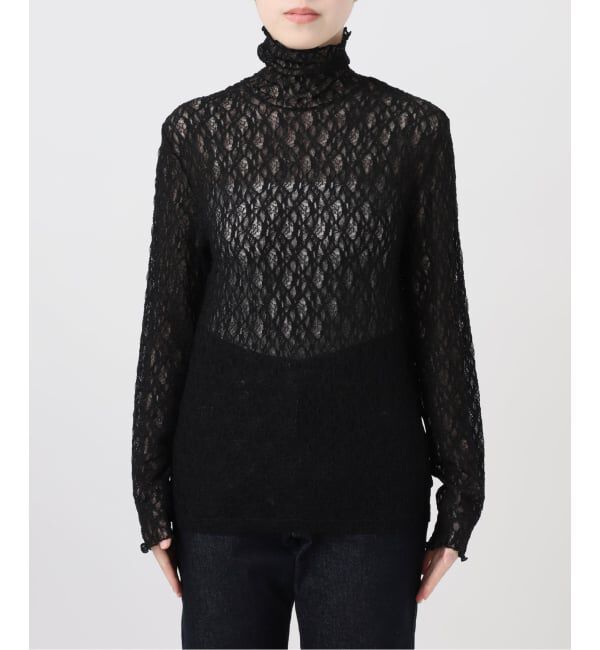 SLOBE IENA「《WEB限定/追加予約》ストレッチレースタートル」|Tシャツ・カットソー|