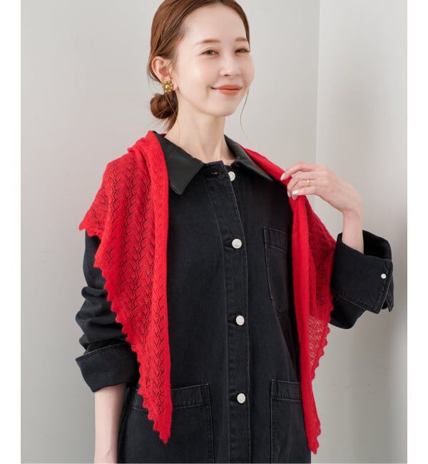 SLOBE IENA「《予約》モヘヤ混アイレットショール」|その他|