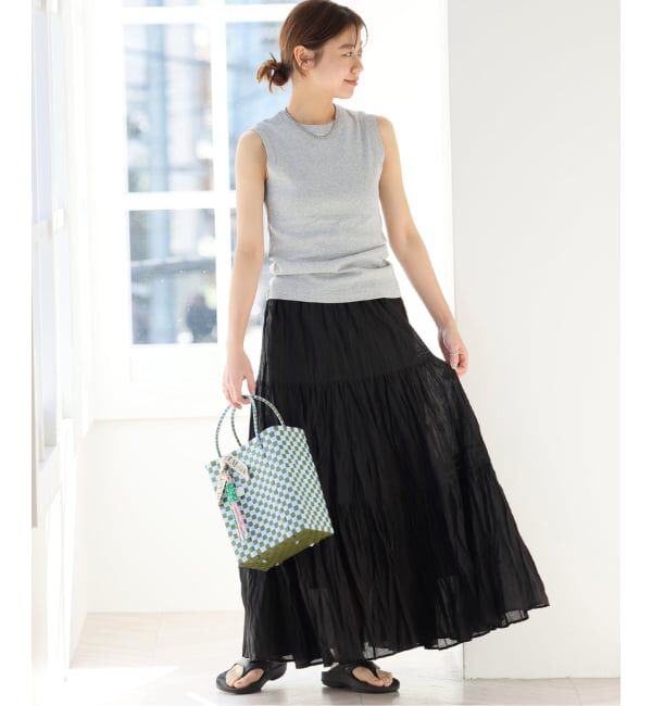 JOURNAL STANDARD relume「《WEB限定追加3》コットンボイルクリンクルティアードスカート」|スカート|