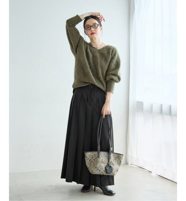 journal standard L'essage「《一部WEB限定カラー/追加予約》FOX CASHMERE Vネックプルオーバー」|ニット・セーター|