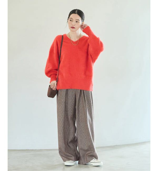 journal standard L'essage「《一部WEB限定カラー/追加予約》FOX CASHMERE Vネックプルオーバー」|ニット・セーター|