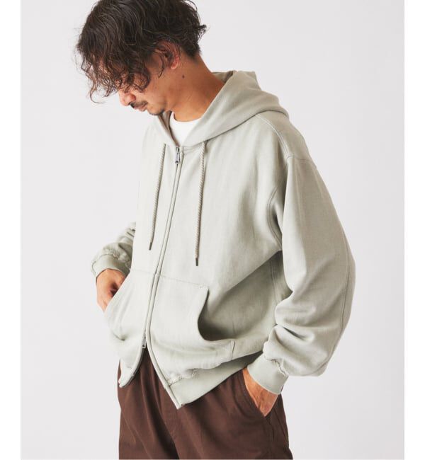 JOURNAL STANDARD relume「《予約》ピグメント ラフカット スウェット ジップパーカー」|パーカー|グレーC