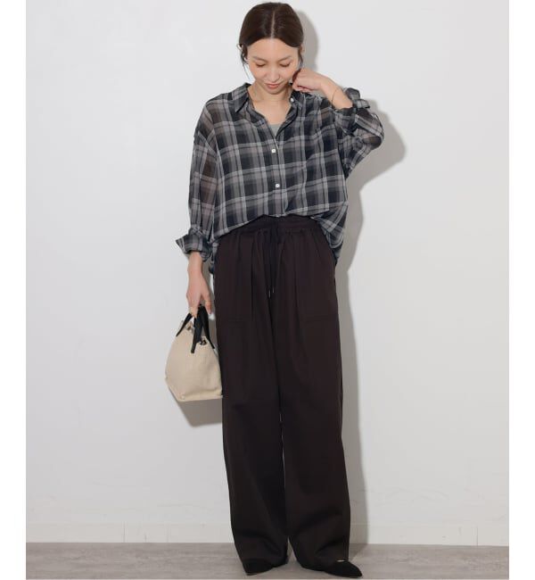 JOURNAL STANDARD relume「《予約》シアーボイルコットンチェックシャツ」|シャツ・ブラウス|