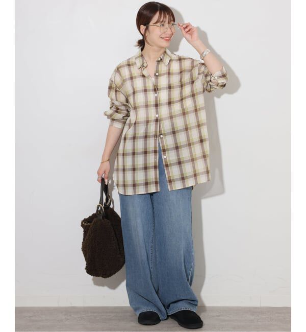 JOURNAL STANDARD relume「《予約》シアーボイルコットンチェックシャツ」|シャツ・ブラウス|