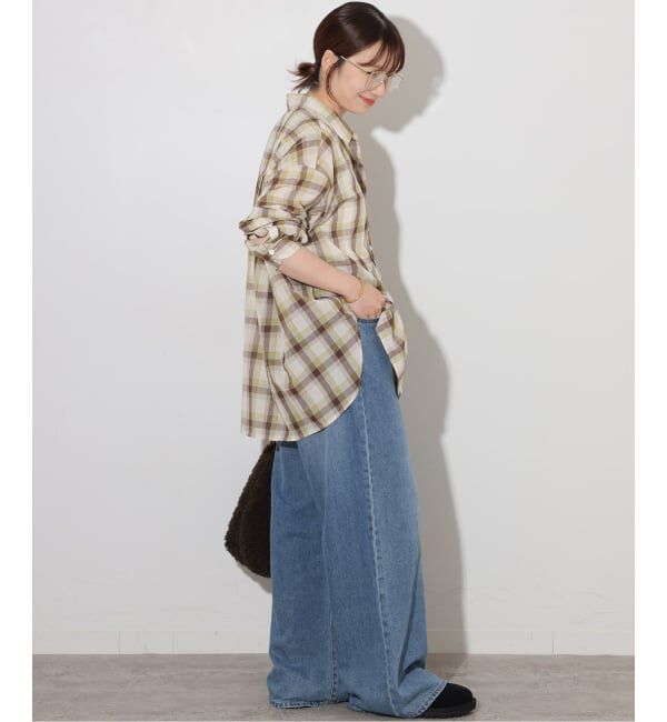 JOURNAL STANDARD relume「《予約》シアーボイルコットンチェックシャツ」|シャツ・ブラウス|