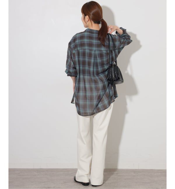 JOURNAL STANDARD relume「《予約》シアーボイルコットンチェックシャツ」|シャツ・ブラウス|