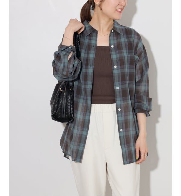 JOURNAL STANDARD relume「《予約》シアーボイルコットンチェックシャツ」|シャツ・ブラウス|