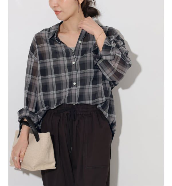 JOURNAL STANDARD relume「《予約》シアーボイルコットンチェックシャツ」|シャツ・ブラウス|