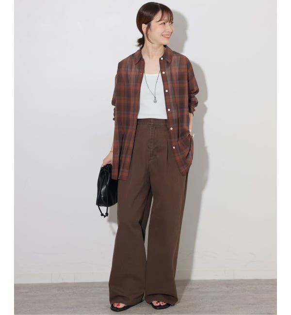 JOURNAL STANDARD relume「《予約》シアーボイルコットンチェックシャツ」|シャツ・ブラウス|