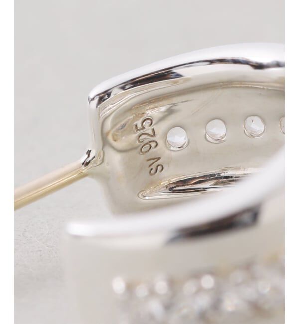 Spick and Span「《予約》【SAMH by LILAS】ホワイトトパーズラインピアス SV（両耳）」|ピアス|