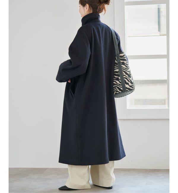 Spick and Span「《予約》S160ダブルブレスト2wayコート」|ステンカラーコート|
