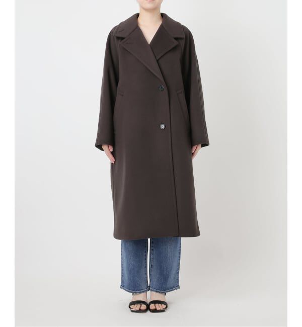 Spick and Span「《予約》S160ダブルブレスト2wayコート」|ステンカラーコート|
