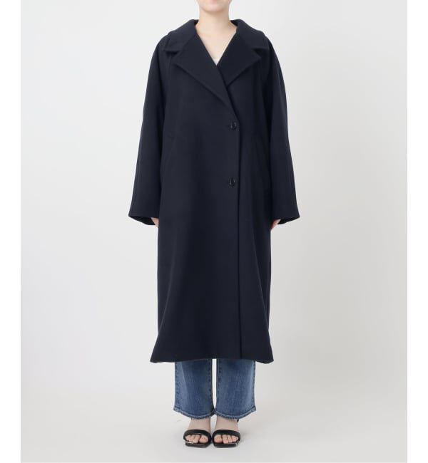 Spick and Span「《予約》S160ダブルブレスト2wayコート」|ステンカラーコート|