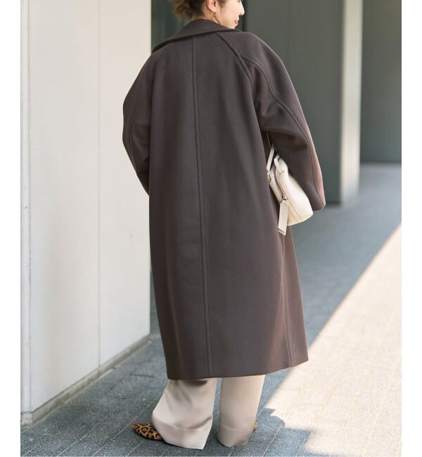 Spick and Span「《予約》S160ダブルブレスト2wayコート」|ステンカラーコート|