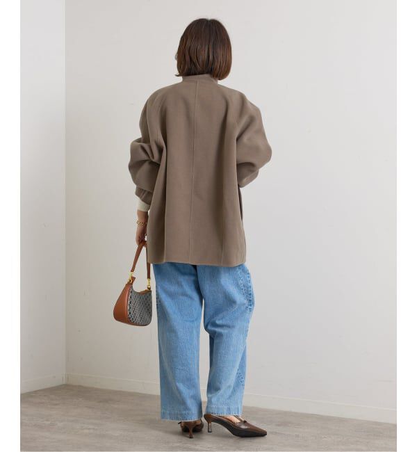 U by SPICK&SPAN「《予約》パイルメルトンジップコート」|ステンカラーコート|