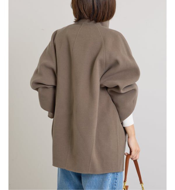 U by SPICK&SPAN「《予約》パイルメルトンジップコート」|ステンカラーコート|