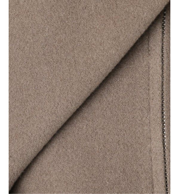 U by SPICK&SPAN「《予約》パイルメルトンジップコート」|ステンカラーコート|