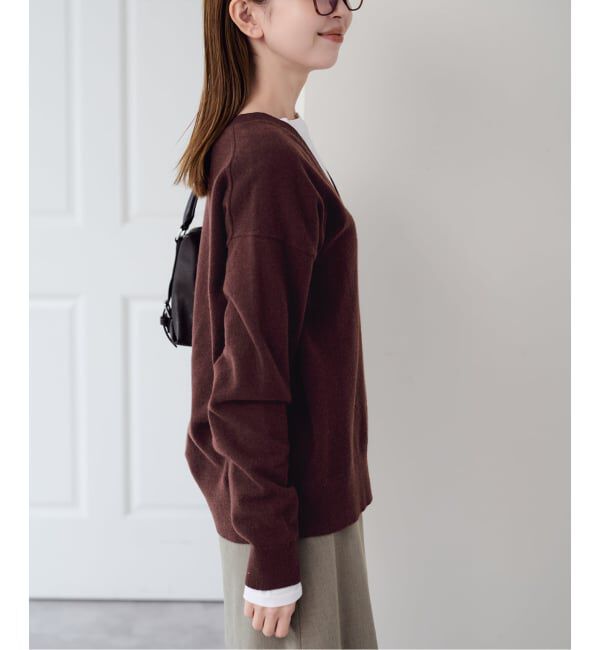 U by SPICK&SPAN「《予約》ウールVネックニット」|ニット・セーター|