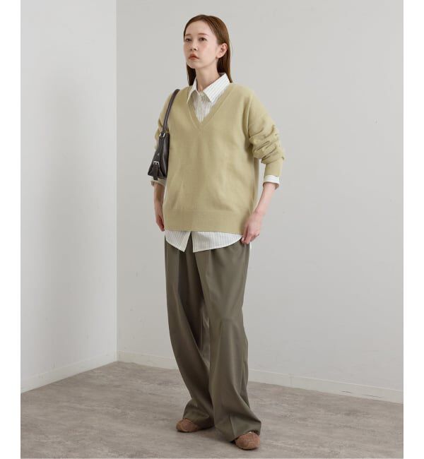 U by SPICK&SPAN「《予約》ウールVネックニット」|ニット・セーター|