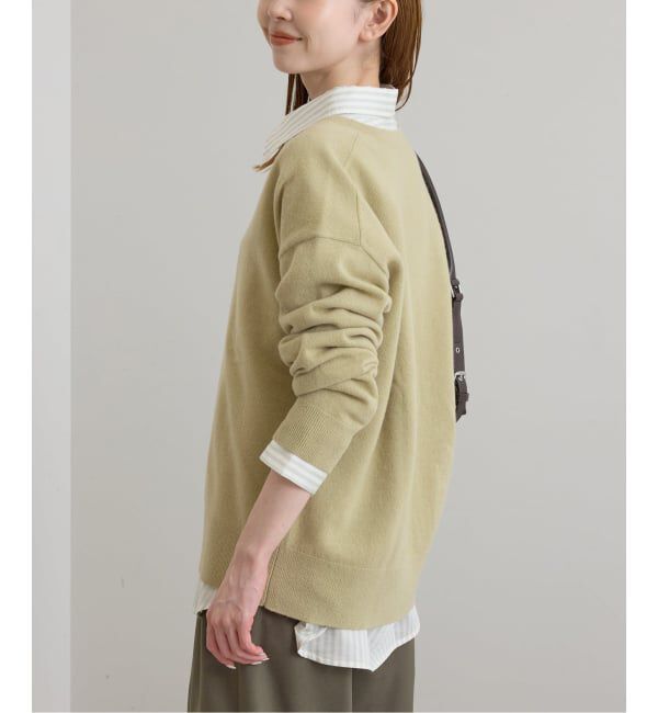 U by SPICK&SPAN「《予約》ウールVネックニット」|ニット・セーター|