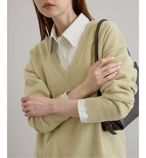 U by SPICK&SPAN「《予約》ウールVネックニット」|ニット・セーター|