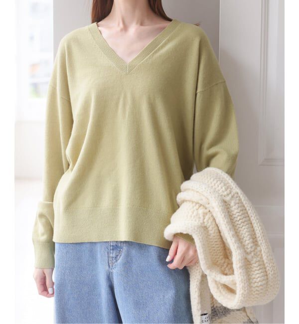 U by SPICK&SPAN「《予約》ウールVネックニット」|ニット・セーター|