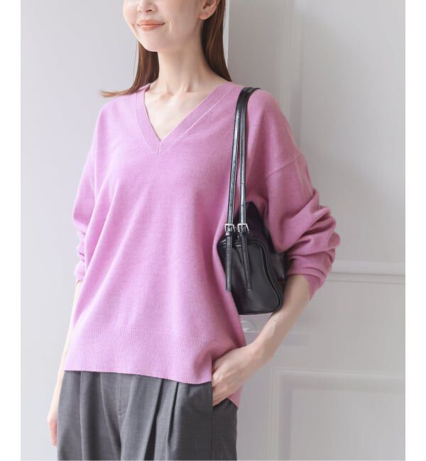 U by SPICK&SPAN「《予約》ウールVネックニット」|ニット・セーター|