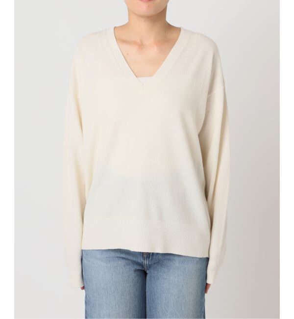 U by SPICK&SPAN「《予約》ウールVネックニット」|ニット・セーター|