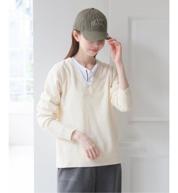 U by SPICK&SPAN「《予約》ウールVネックニット」|ニット・セーター|