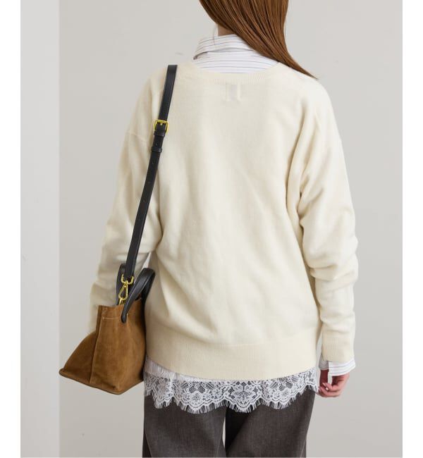 U by SPICK&SPAN「《予約》ウールVネックニット」|ニット・セーター|