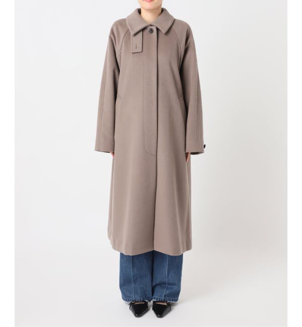 U by SPICK&SPAN「《予約》マオカラーロングコート」|ステンカラーコート|