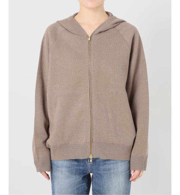 Spick and Span「《予約》コットン混 ニットフーディー」|パーカー|