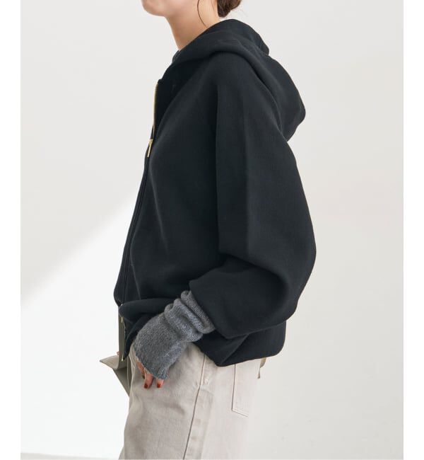 Spick and Span「《予約》コットン混 ニットフーディー」|パーカー|