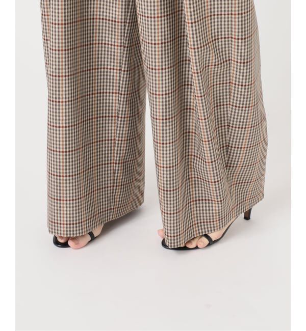 Glyph「《追加予約 / 一部店舗+WEB限定》Checked Barrel-leg Trousers」|スラックス|