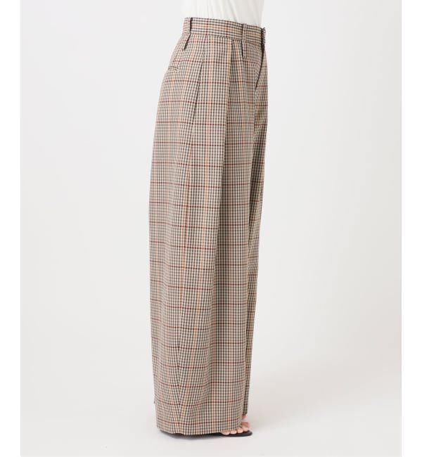 Glyph「《追加予約 / 一部店舗+WEB限定》Checked Barrel-leg Trousers」|スラックス|