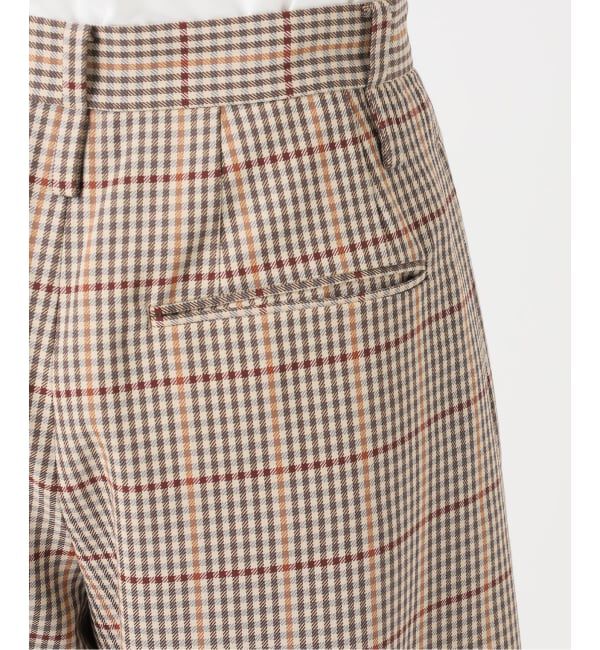 Glyph「《追加予約 / 一部店舗+WEB限定》Checked Barrel-leg Trousers」|スラックス|